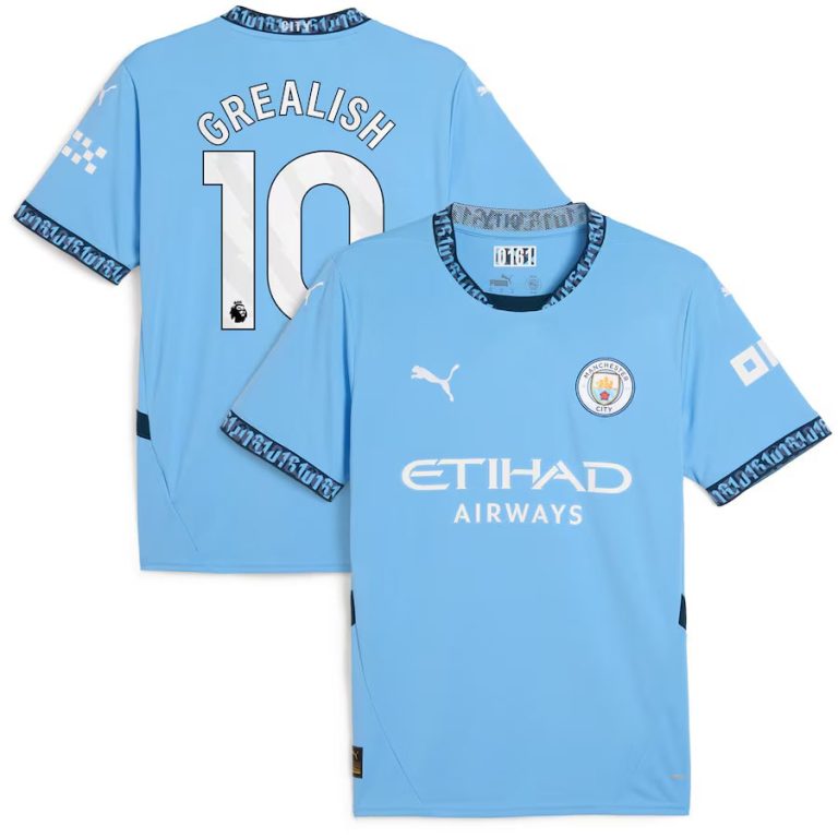 Manchester City Home Shirt 2024 2025 Grealish | Foot Soccer Pro