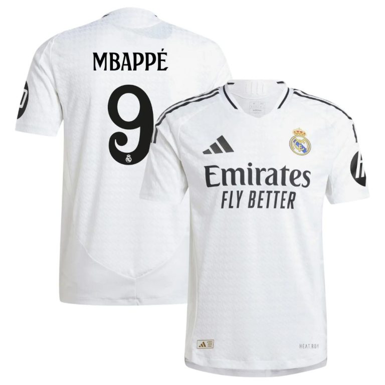 Maillot Match Real Madrid Domicile 2024 2025 Mbappe (1)