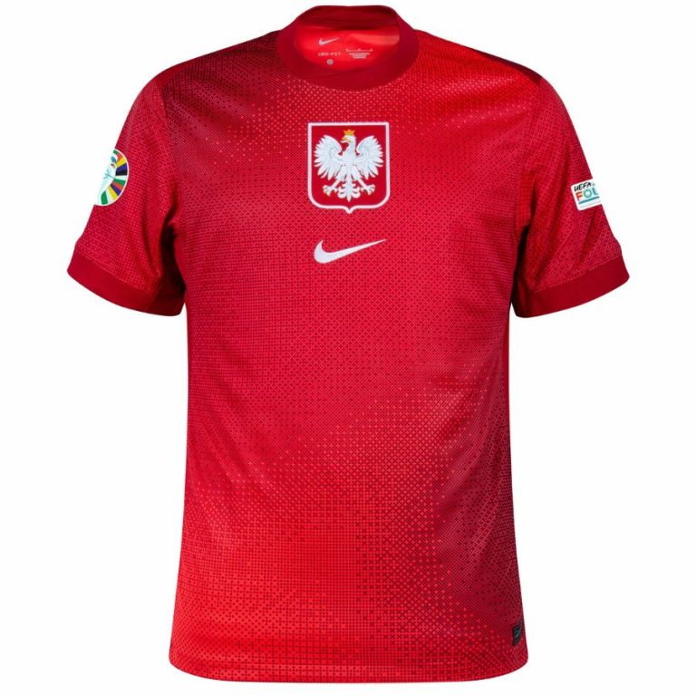 Maillot Pologne Exterieur Badges Euro 2024 (1)