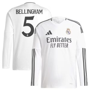 Maillot Real Madrid 2024 2025 Bellingham Manches Longues (1)