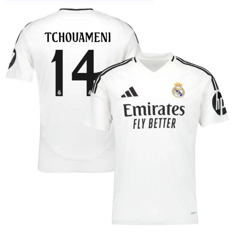 Maillot Real Madrid 2024 2025 Domicile Tchouaméni-