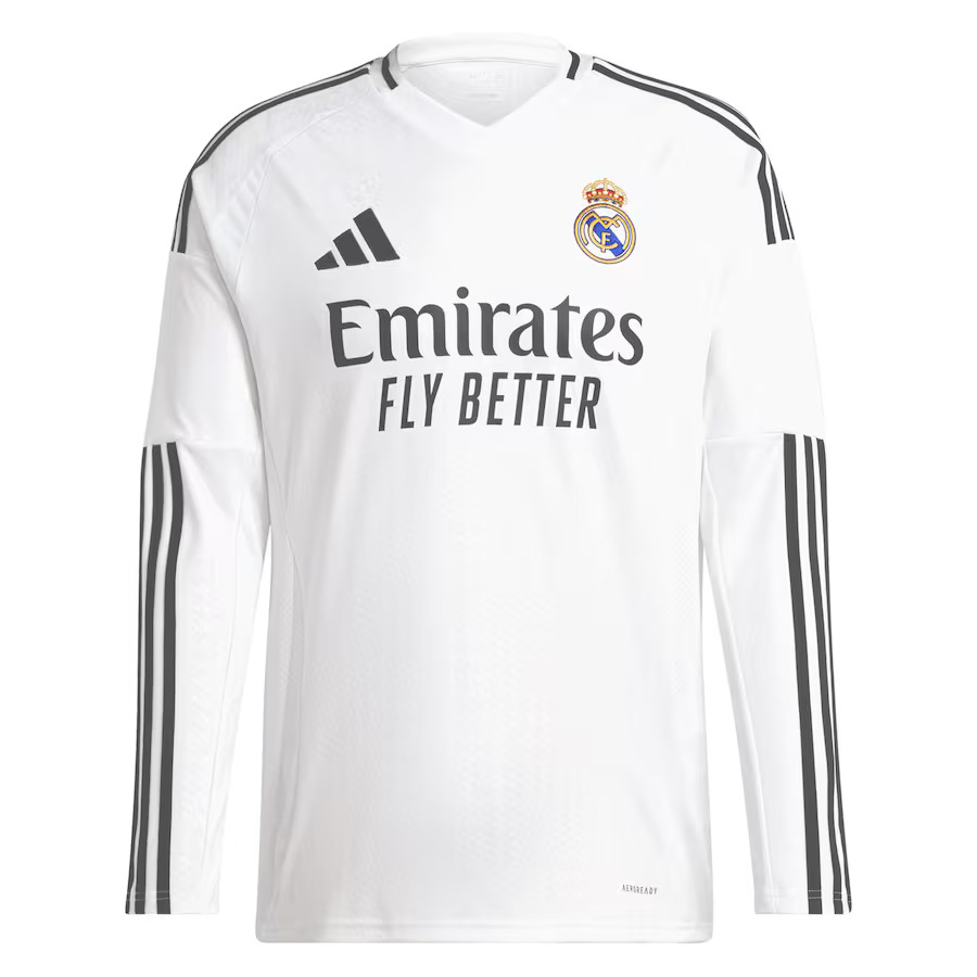 Real Madrid Home Shirt 2024 2025 Long Sleeve FSPRO