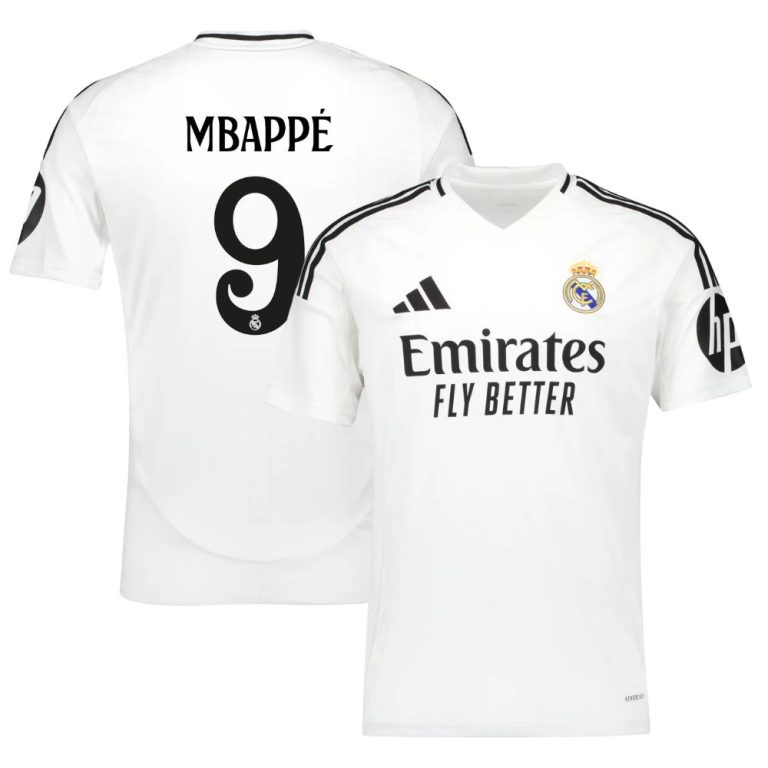 Maillot Real Madrid Domicile 2024 2025 Mbappe (1)