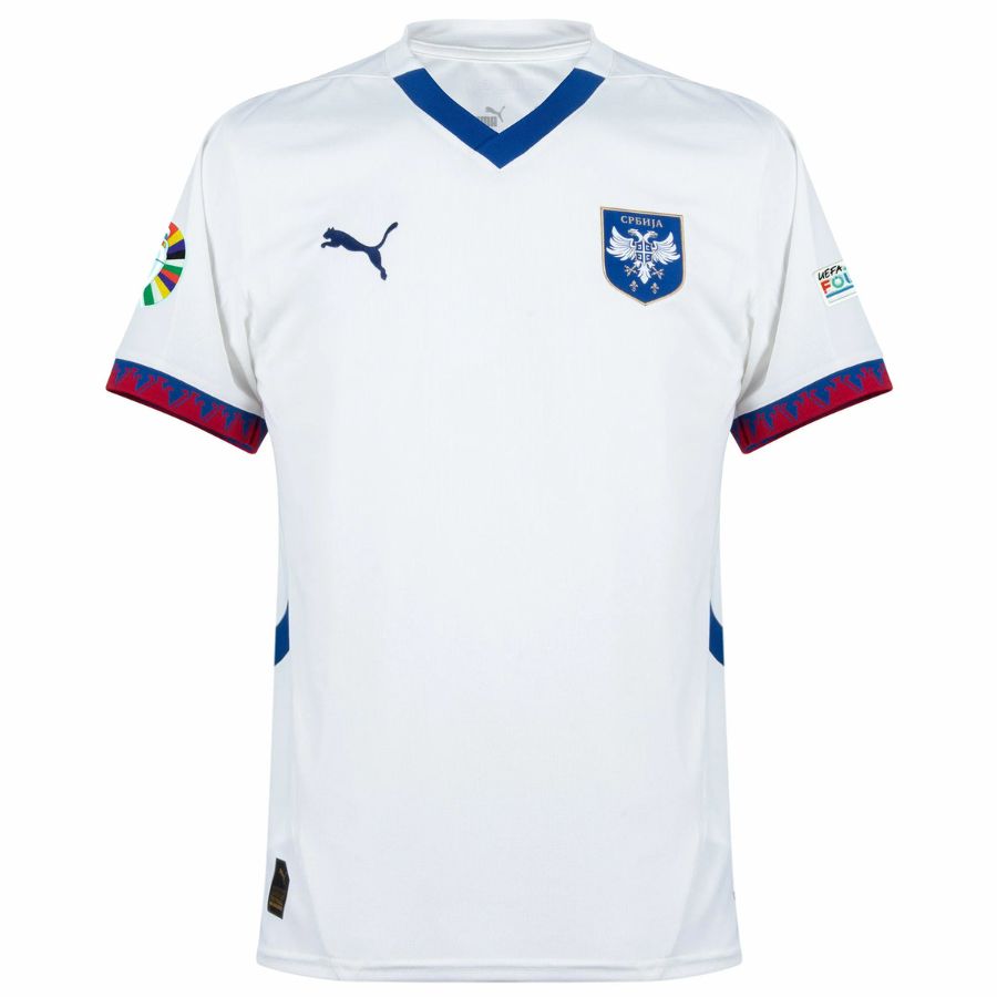 Maillot Serbie Exterieur Badges Euro 2024 (1)