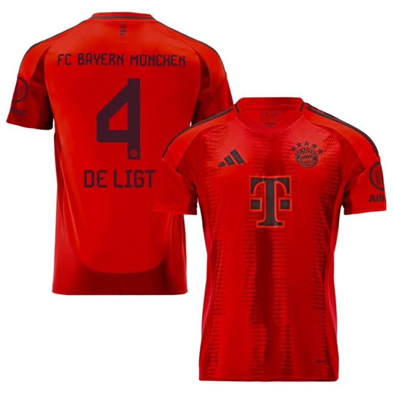 Camiseta Bayern Munich Local 2024 2025 De Ligt Fútbol de pie profesional