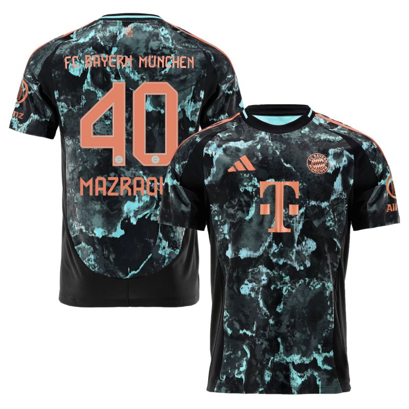 Maillot Bayern Munich Exterieur 2024 2025 Mazraoui Foot Soccer Pro