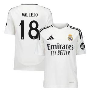 Maillot Enfant Real Madrid Domicile 2024 2025 Vallejo