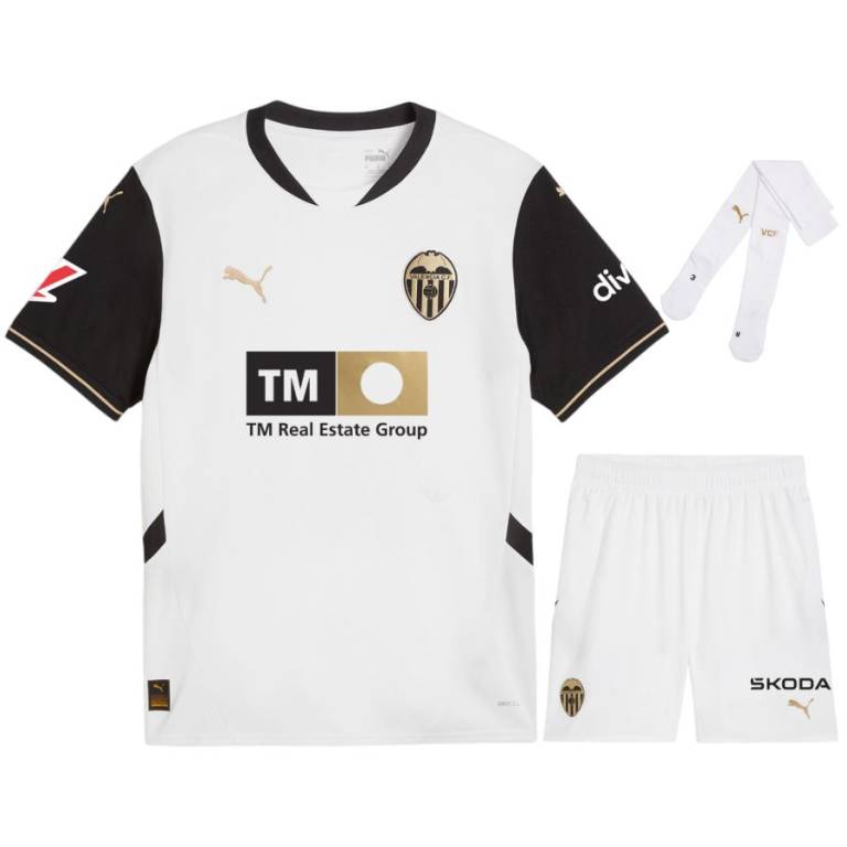 Maillot Kit Enfant FC Valence Domicile 2024 2025 Blanc