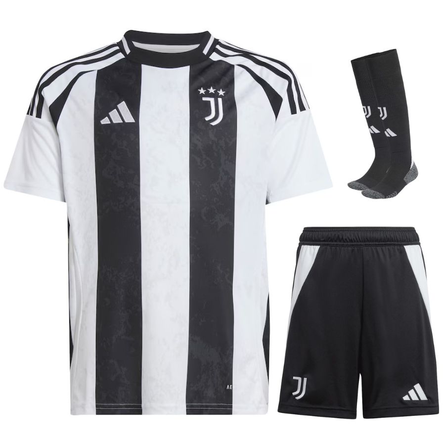 Juventus Children's Home Kit Jersey 2024 2025 | Foot Soccer Pro