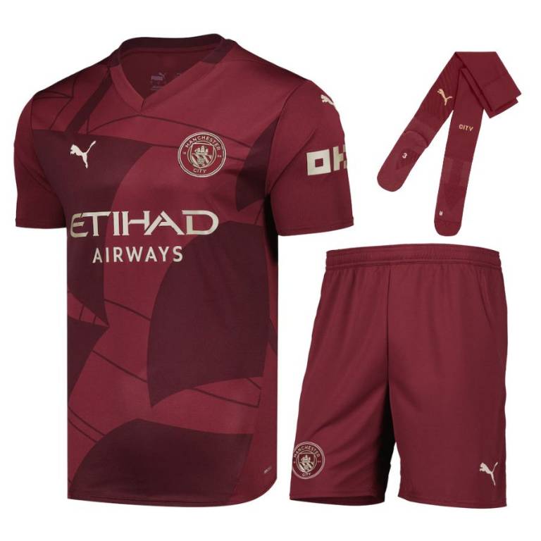 Manchester City Third Child Kit Shirt 2024 2025