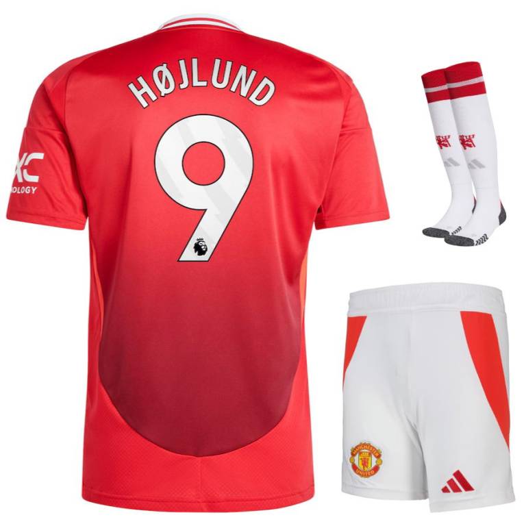 Maillot Kit Enfant Manchester United Domicile 2024 2025 Højlund