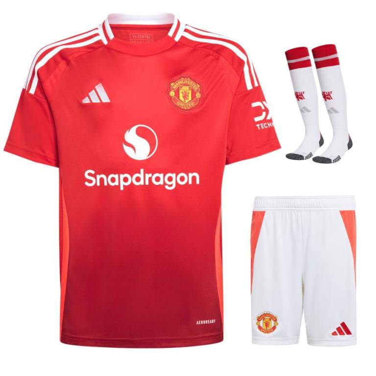 Maillot Kit Enfant Manchester United Domicile 2024 2025 OK