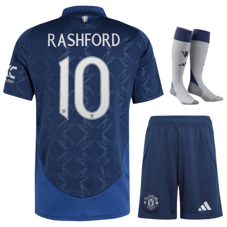 Maillot Kit Enfant Manchester United Exterieur 2024 2025 Rashford