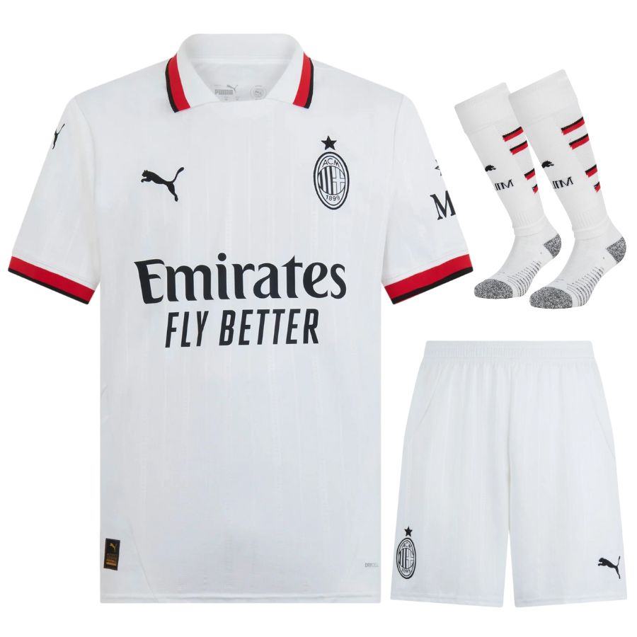 AC Milan Children's Kit Away Jersey 2024 2025 Foot Soccer Pro