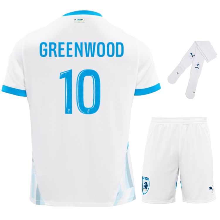 Maillot Kit Enfant OM Domicile 2024 2025 Grennwood