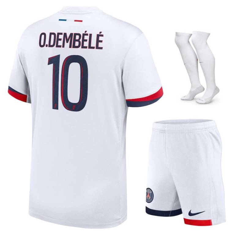 Maillot Kit Enfant PSG Exterieur 2024 2025 Dembele OK