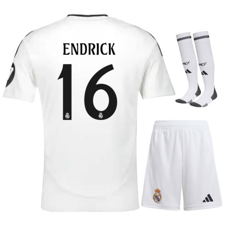 Maillot Kit Enfant Real Madrid Domicile 2024 2025 Endrick