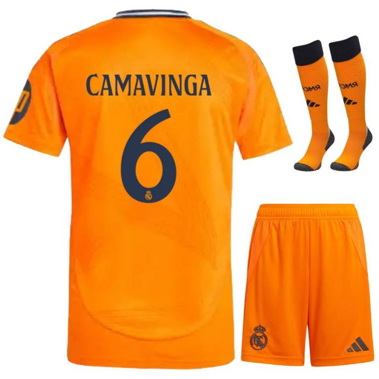 Maillot Kit Enfant Real Madrid Exterieur 2024 2025 Camavinga