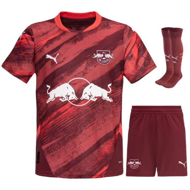 Red Bull Leipzig Away Children's Kit Jersey 2024 2025 | Foot Soccer Pro