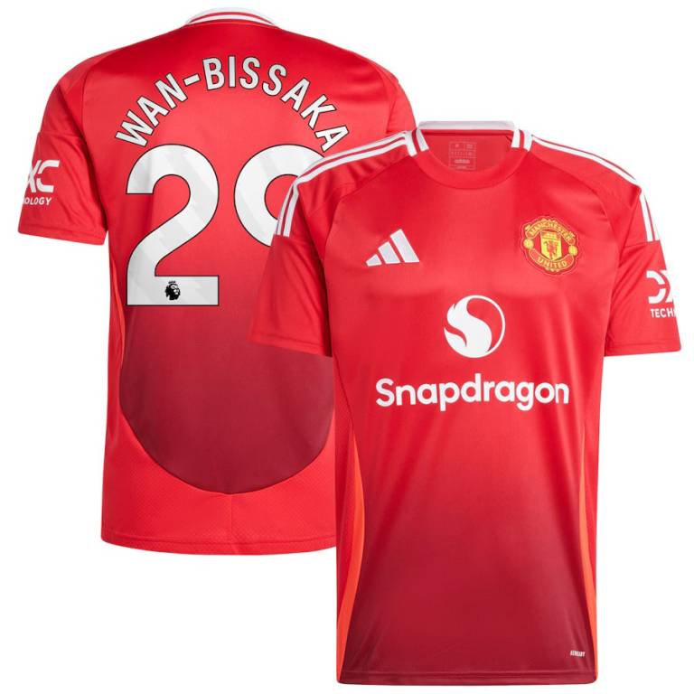 Manchester United Home Jersey 2024 2025 WanBissaka