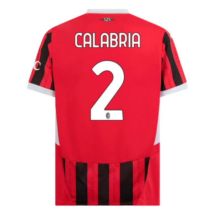 Maillot Milan AC Domicile 2024 2025 Calabria 2