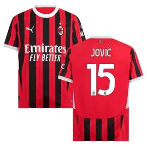 Maillot Milan AC Domicile 2024 2025 Jović