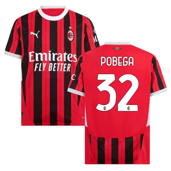 Maillot Milan AC Domicile 2024 2025 Pobega