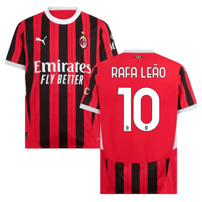 Maillot Milan AC Domicile 2024 2025 Rafael Leão xs