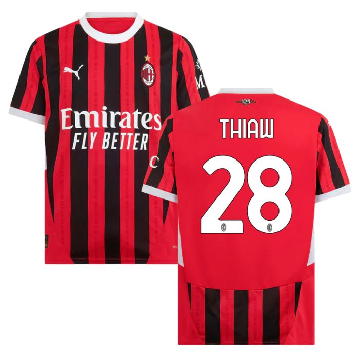 Maillot Milan AC Domicile 2024 2025 Thiaw