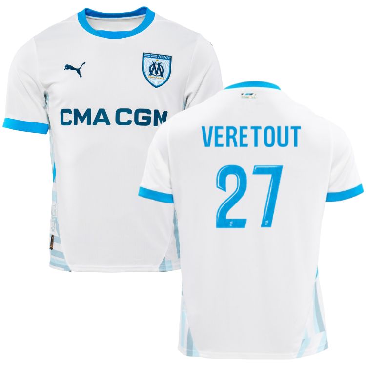 Maillot OM Domicile 2024 2025 Veretout