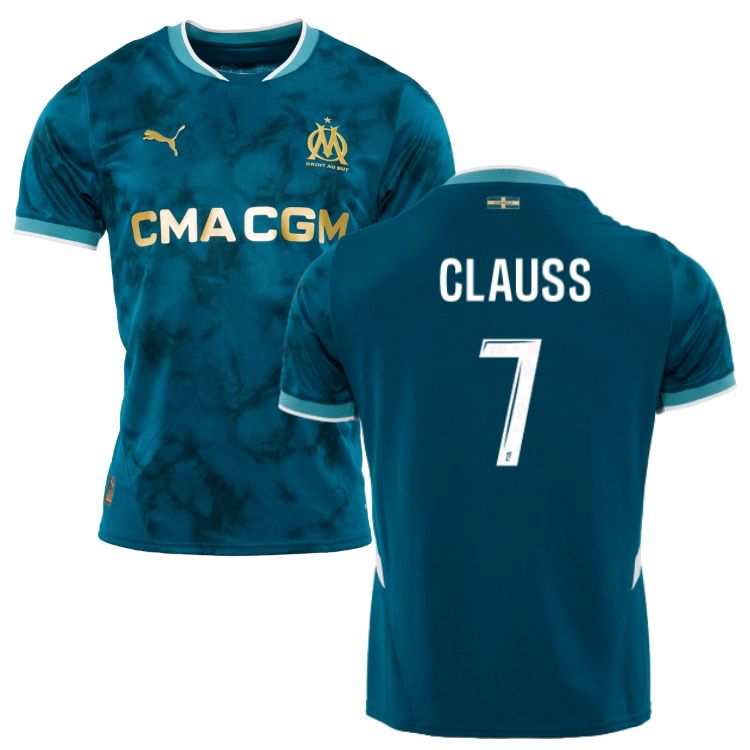 Maillot OM Exterieur 2024 2025 Clauss