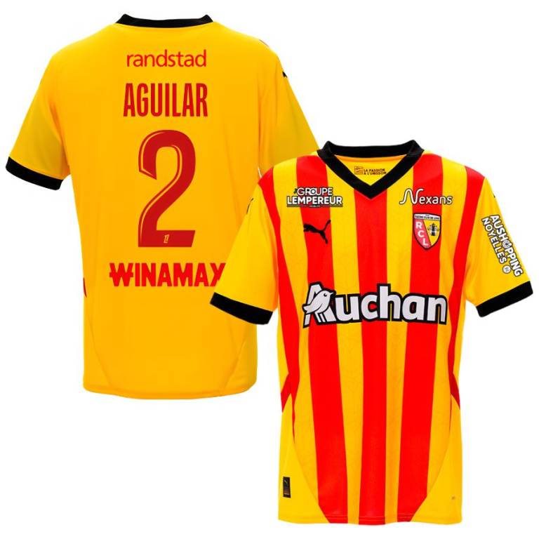 Maillot RC Lens Domicile 2024 2025 Aguilar-