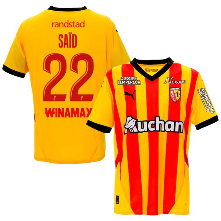 Maillot RC Lens Domicile 2024 2025 Saïd