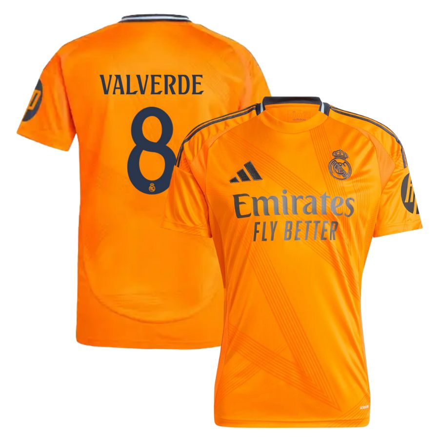 Real Madrid Jersey 2024 2025 Away Valverde Foot Soccer Pro