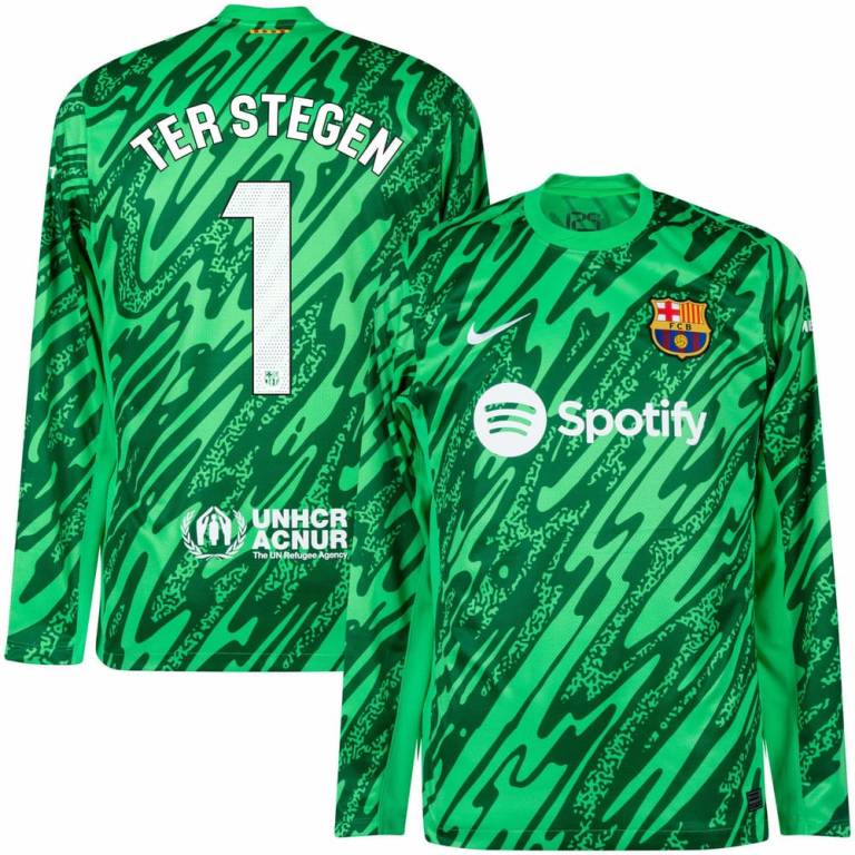 Maillot Barca 2024 2025 Gardien Ter Stegen (1)