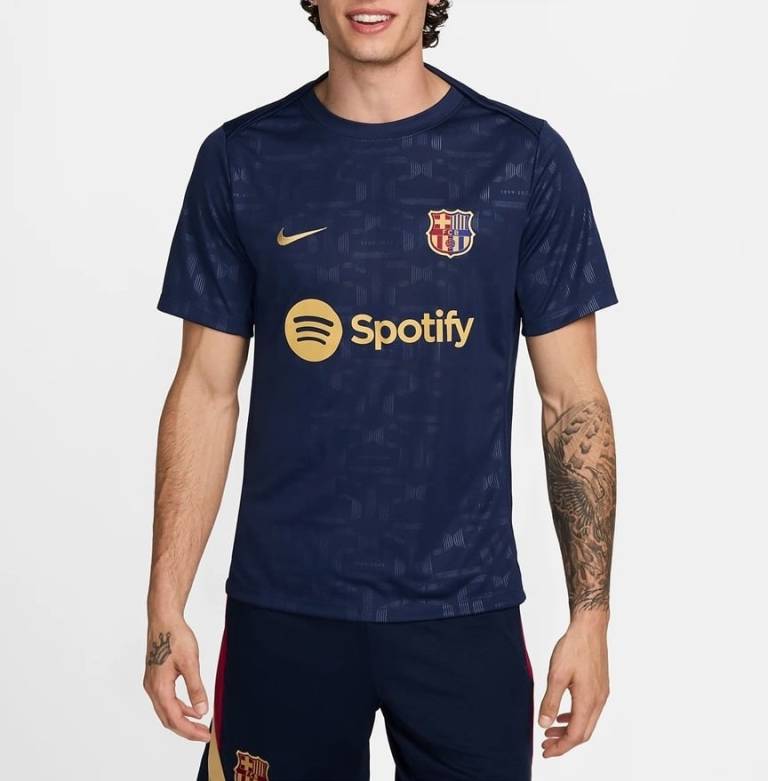 Maillot Barca Pre Match 2024 2025 Bleu (1)