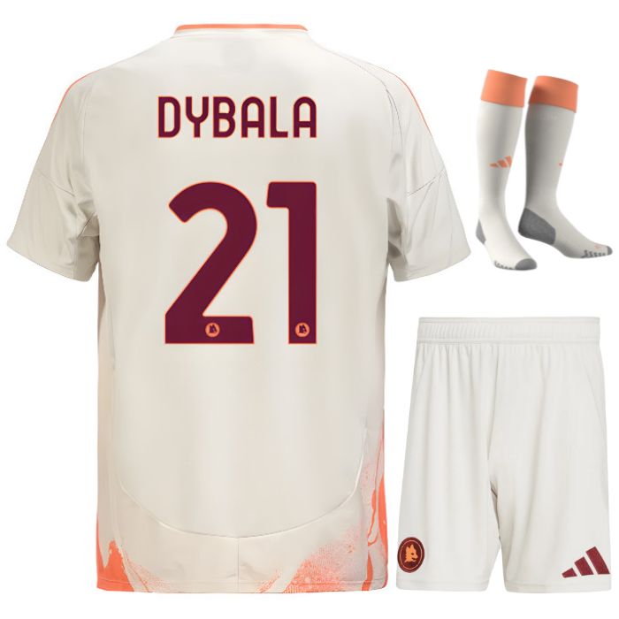 Maillot Kit Enfant AS Roma Exterieur 2024 2025 Dybala-