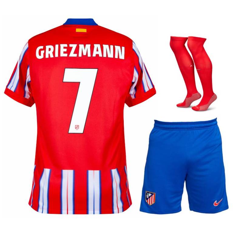 Maillot Kit Enfant Atletico Madrid Domicile 2024 2025 Griezmann-