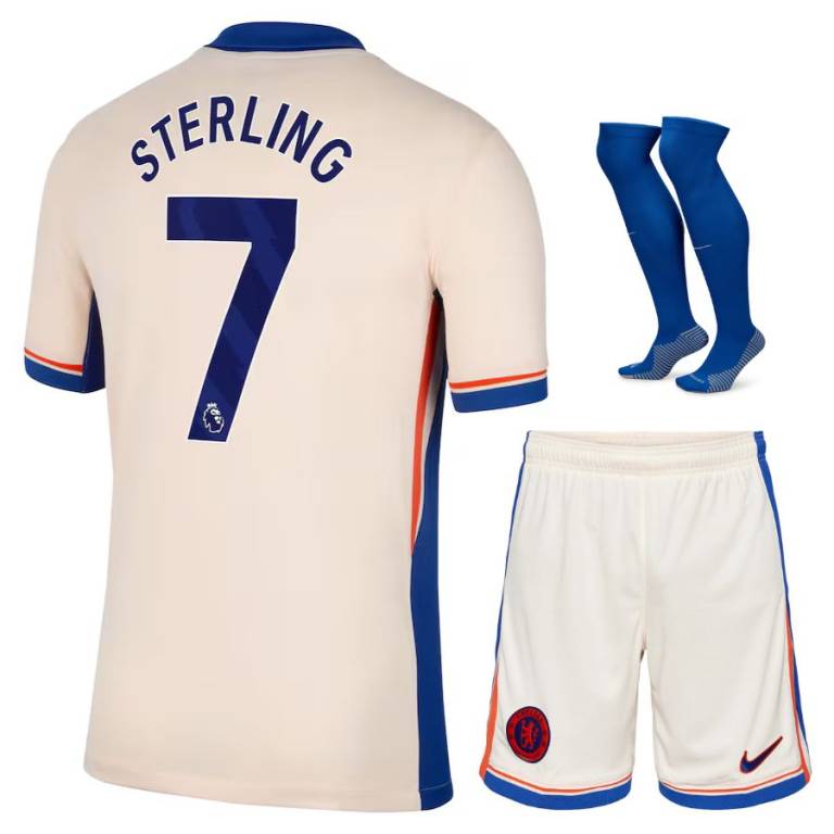 Maillot Kit Enfant Chelsea Exterieur 2024 2025 Sterling