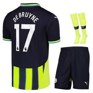 Maillot Kit Enfant Manchester City Exterieur 2024 2025 De Bruyne