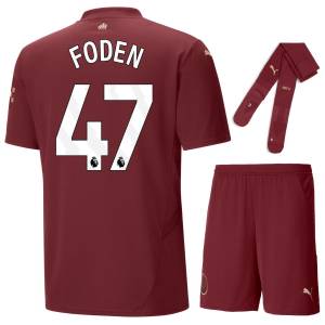 Maillot Kit Enfant Manchester City Third 2024 2025 Foden