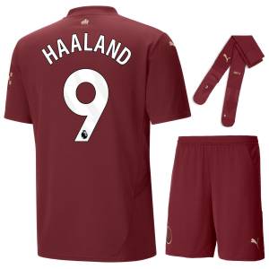 Maillot Kit Enfant Manchester City Third 2024 2025 Haaland