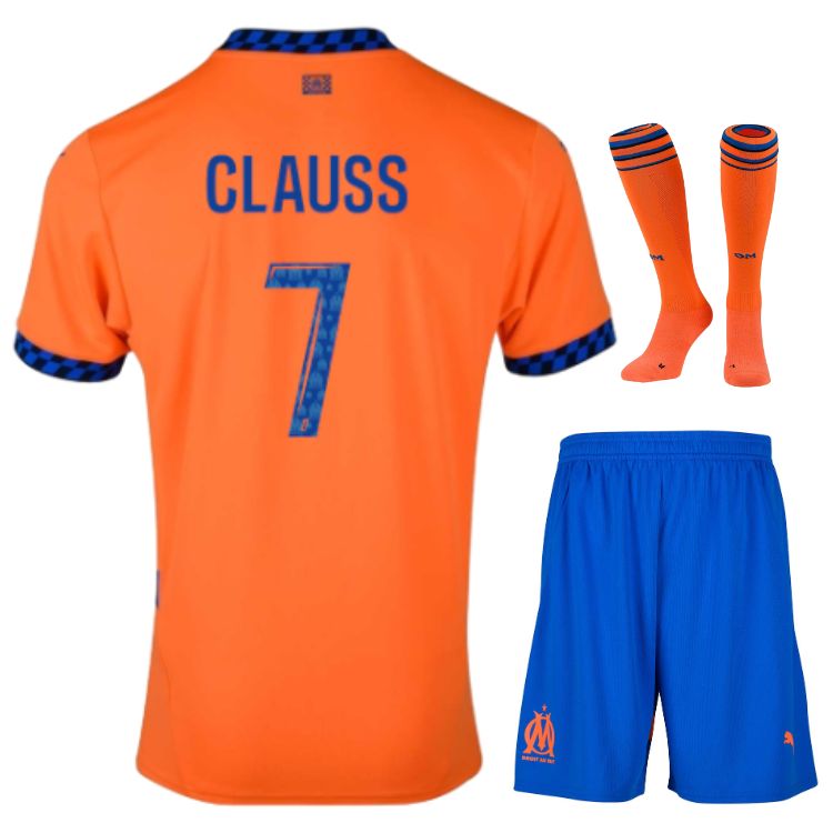 Maillot Kit Enfant OM Third 2024 2025 Clauss