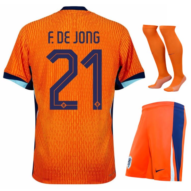 Maillot Kit Enfant Pays Bas Domicile 2024 2025 De Jong