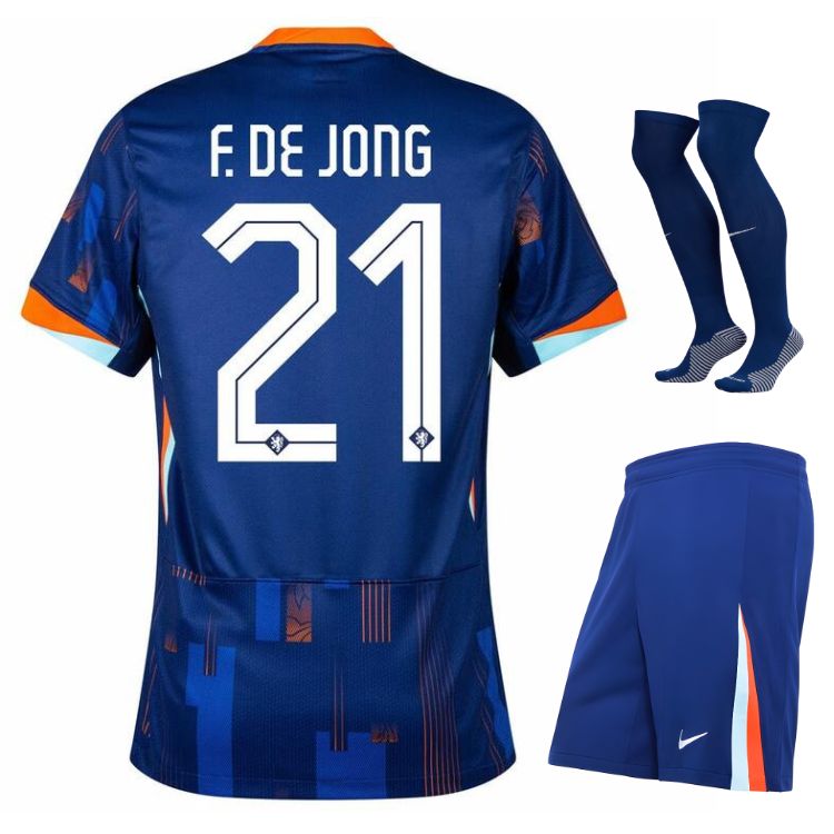 Maillot Kit Enfant Pays Bas Exterieur 2024 2025 De Jong