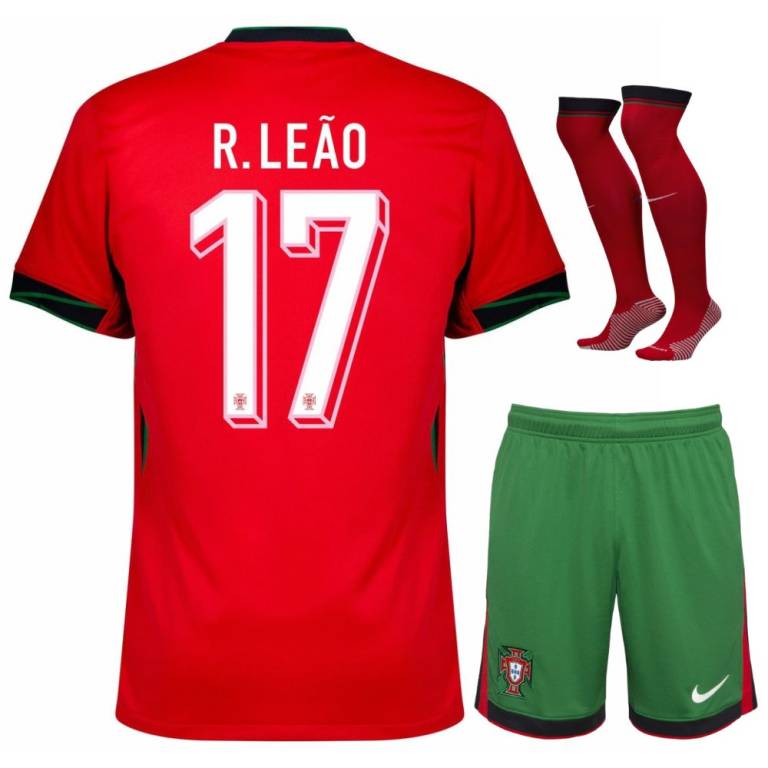 Maillot Kit Enfant Portugal Domicile 2024 2025 Leao