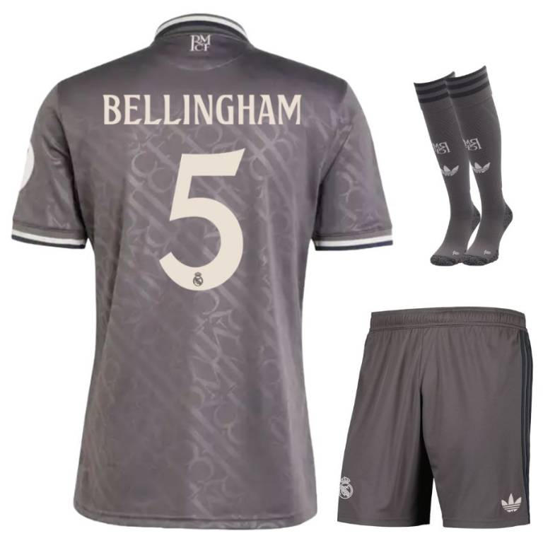 Maillot Kit Enfant Real Madrid Third 2024 2025 Bellingham