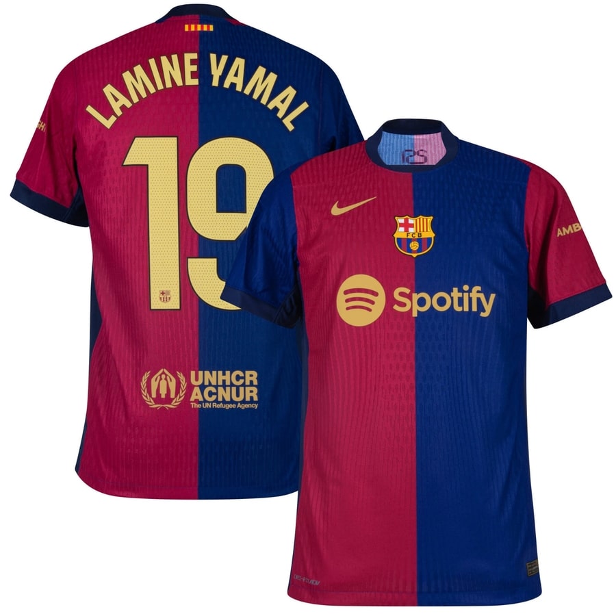 Barca Match Jersey 2024 2025 Home Lamine Yamal Foot Soccer Pro