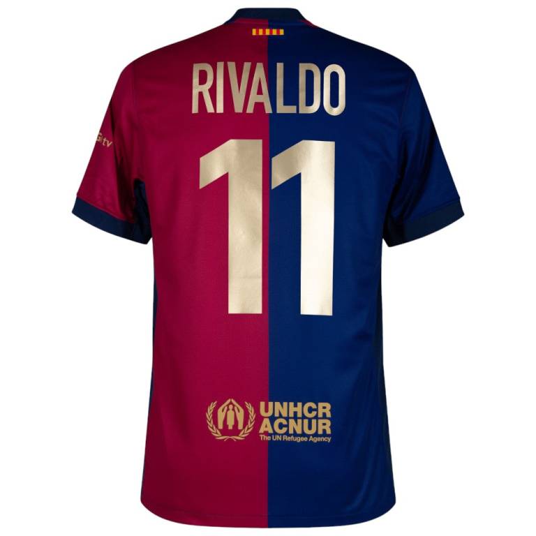 Maillot Barca 2024 2025 Domicile Rivaldo 2-