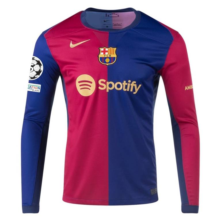 Maillot Barca 2024 2025 Manches Longues Ligue des Champions (1)